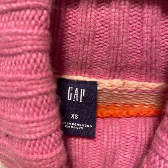 Vintage Gap Striped Turtleneck Sweater Size XS - Picture 4 of 11